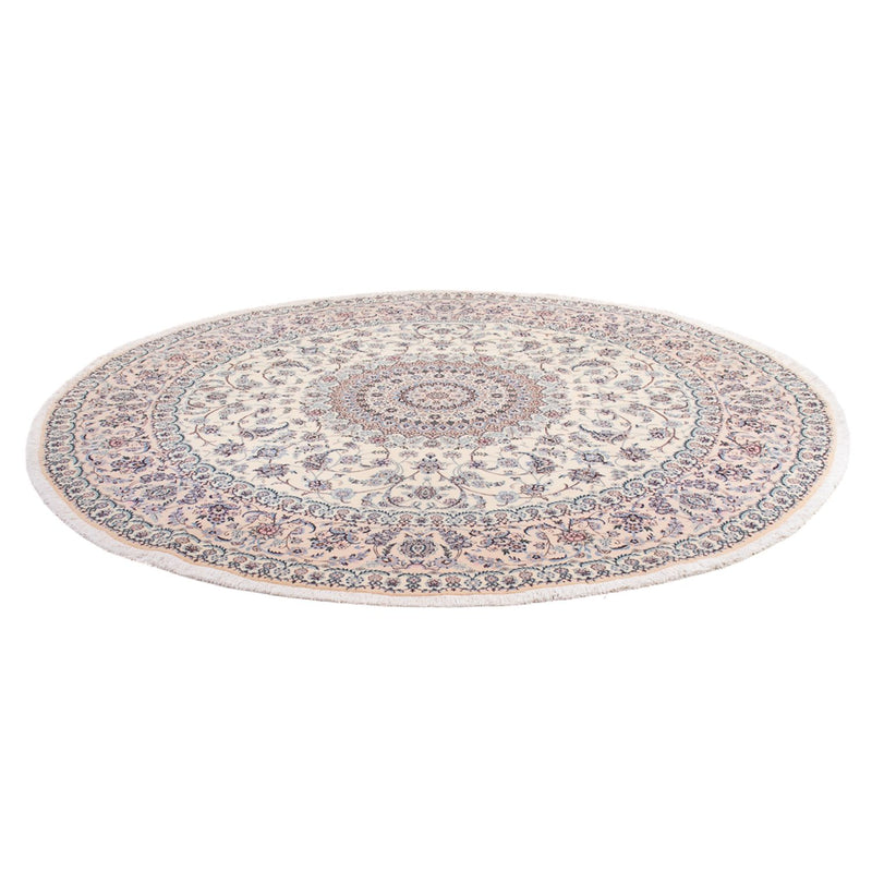Alfombra Persa - Nain - Prima redondo  - 247 x 247 cm - crema