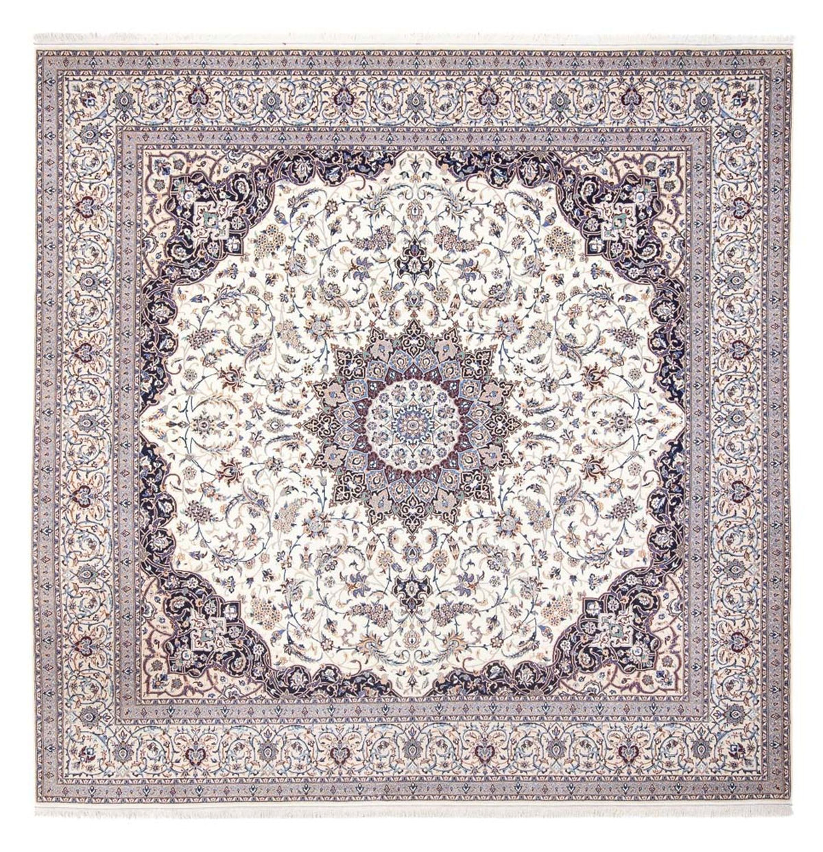 Alfombra Persa - Nain - Prima cuadrado - 308 x 308 cm - crema