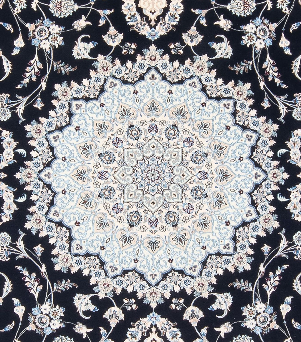 Alfombra Persa - Nain - Prima - 345 x 252 cm - azul oscuro