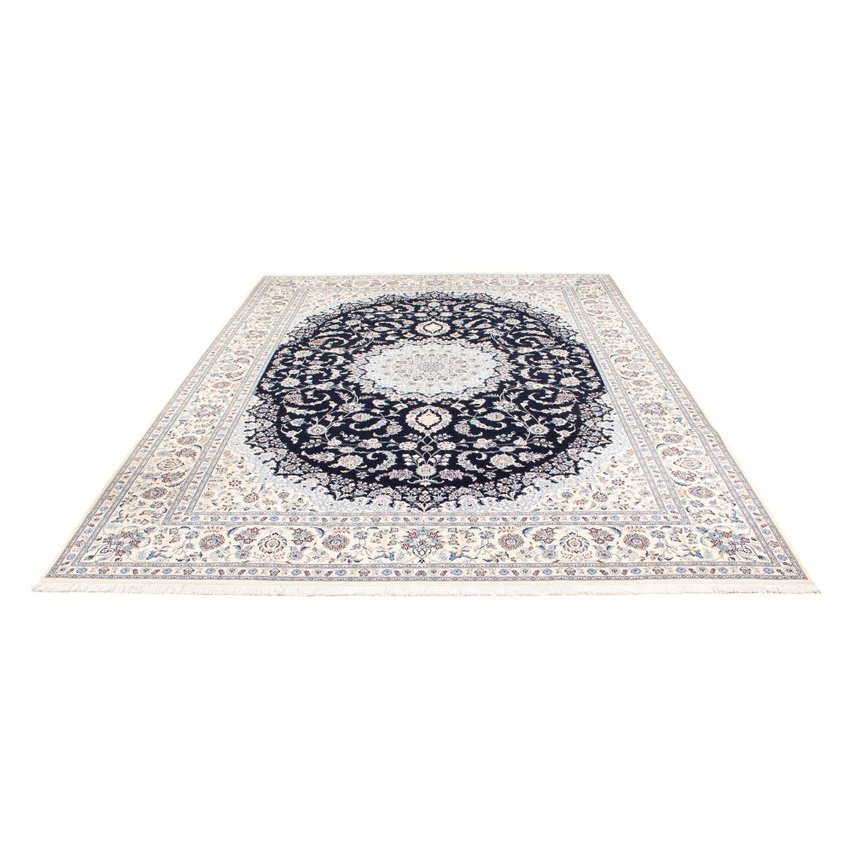 Alfombra Persa - Nain - Prima - 345 x 252 cm - azul oscuro