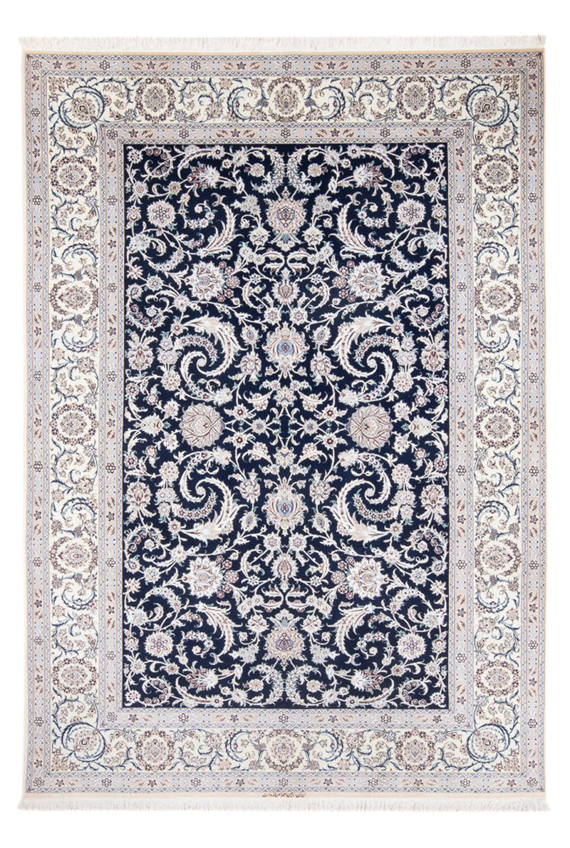 Alfombra Persa - Nain - Prima - 298 x 195 cm - azul oscuro