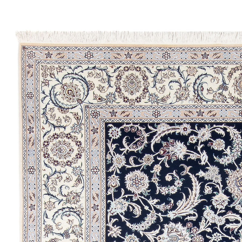 Alfombra Persa - Nain - Prima - 298 x 195 cm - azul oscuro