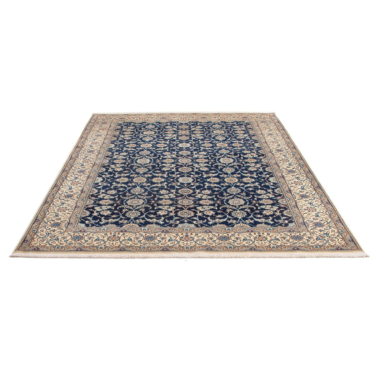Alfombra Persa - Nain - Prima - 240 x 165 cm - azul oscuro