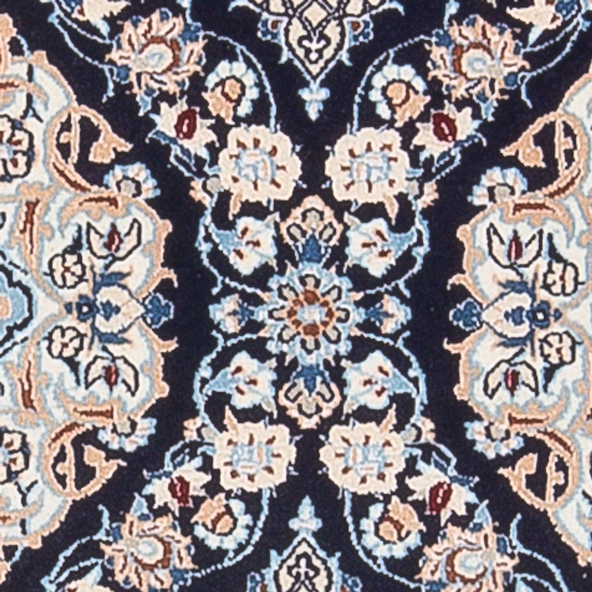 Alfombra de pasillo Alfombra Persa - Nain - Prima - 150 x 50 cm - azul oscuro