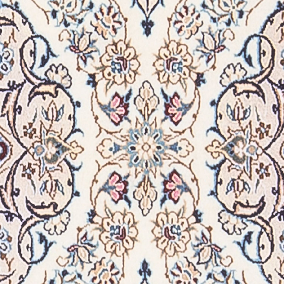 Alfombra de pasillo Alfombra Persa - Nain - Prima - 156 x 48 cm - crema
