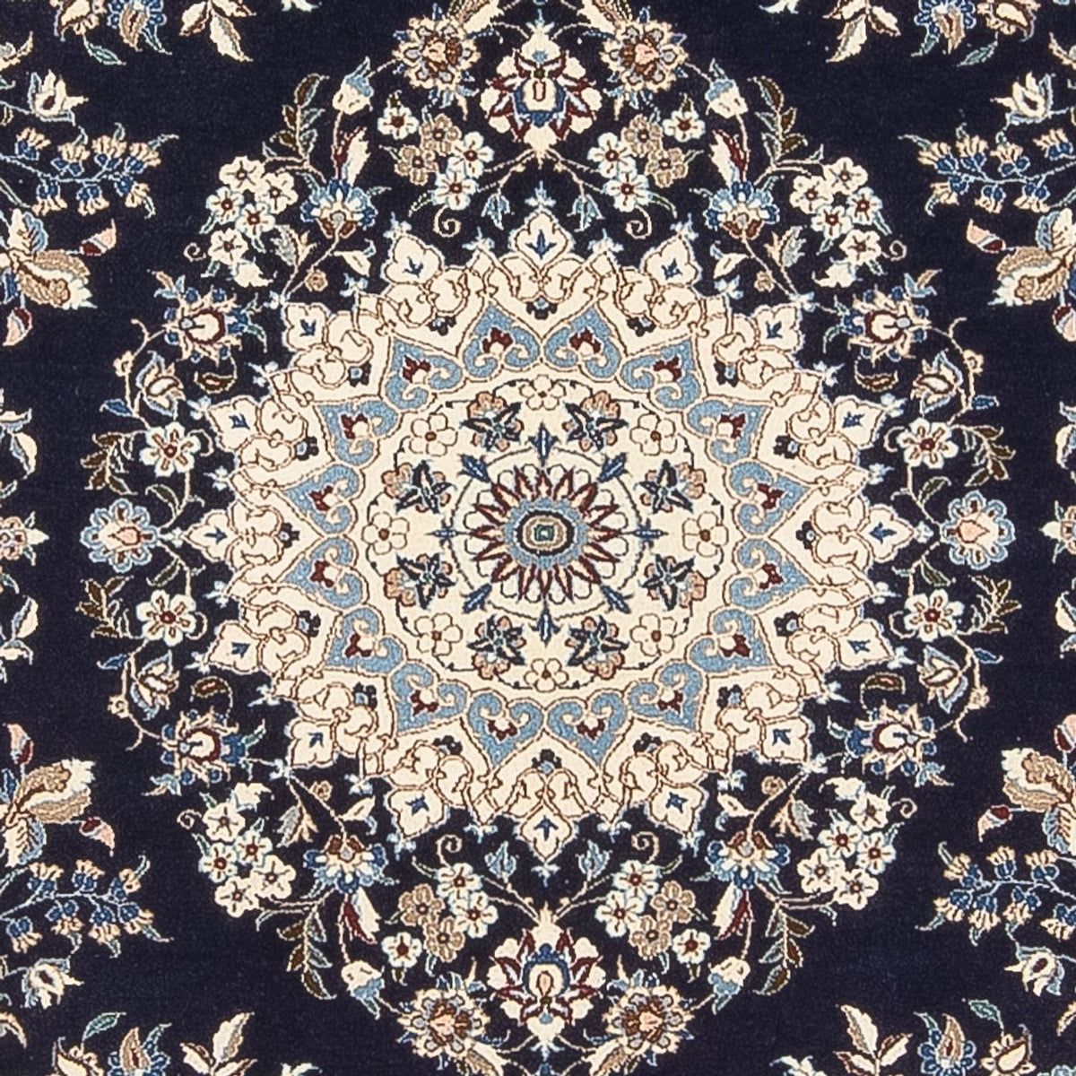 Alfombra Persa - Nain - Prima - 205 x 135 cm - azul oscuro