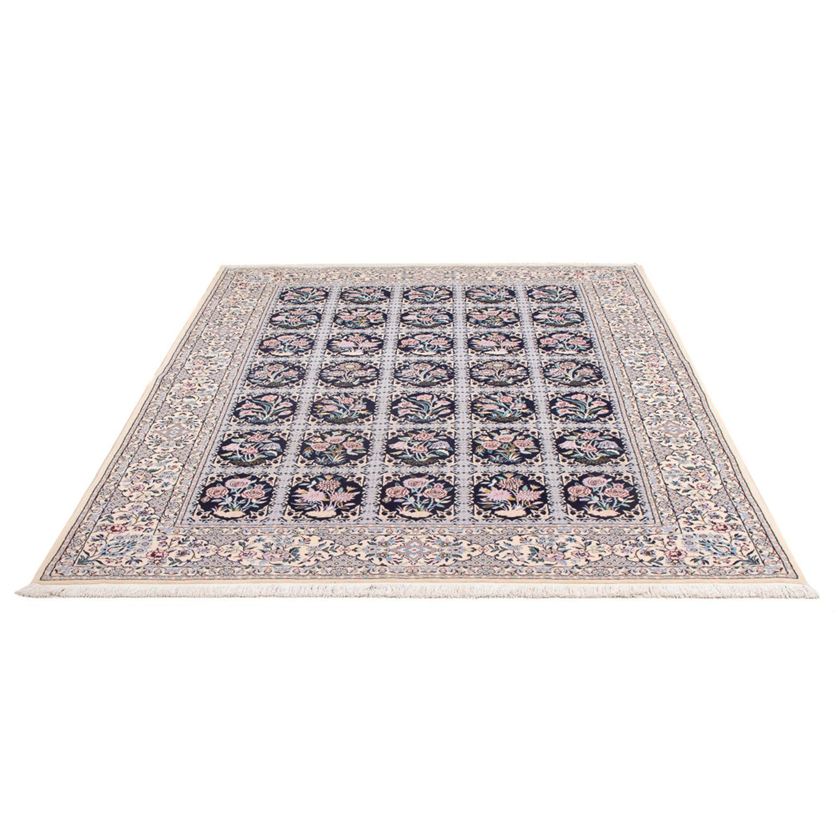 Alfombra Persa - Nain - Prima - 220 x 148 cm - azul oscuro