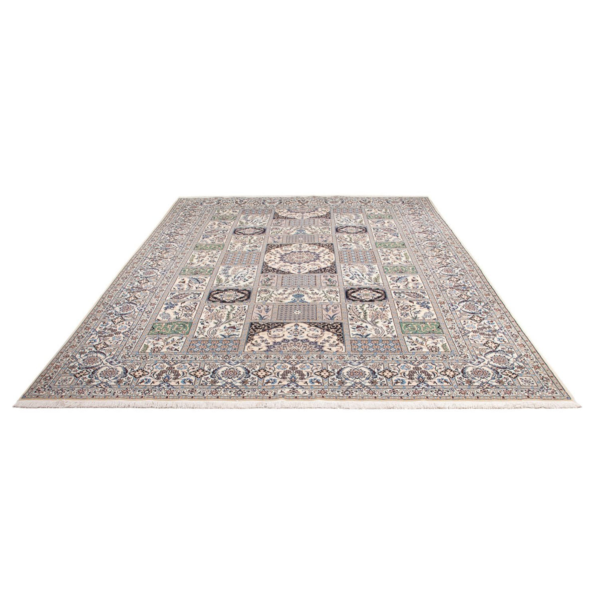 Alfombra Persa - Nain - Prima - 305 x 208 cm - gris claro