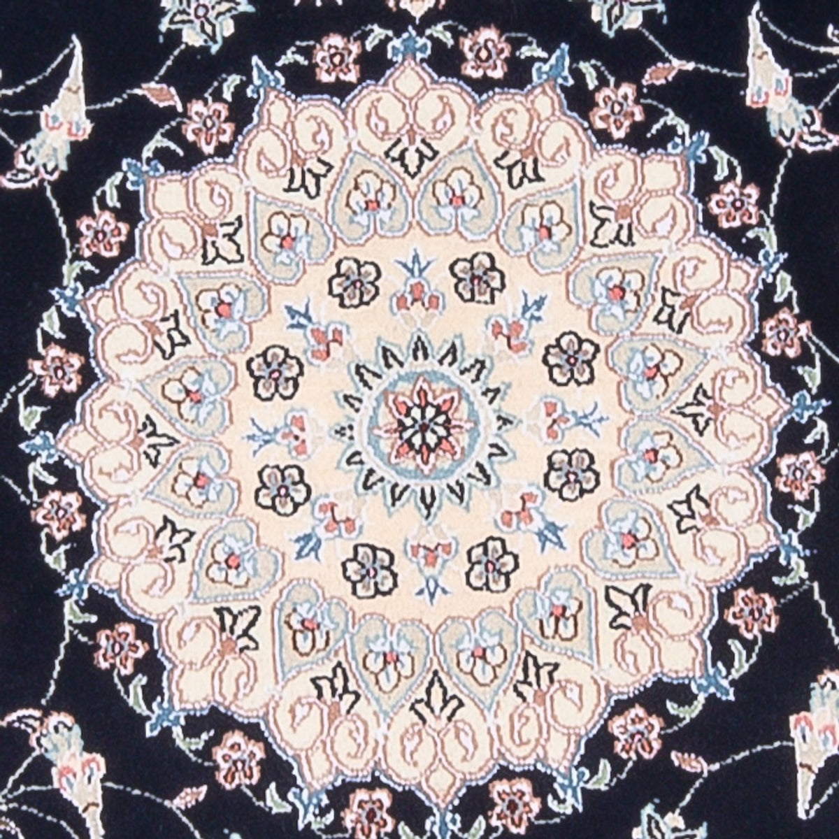 Alfombra Persa - Nain - Prima - 141 x 93 cm - azul oscuro
