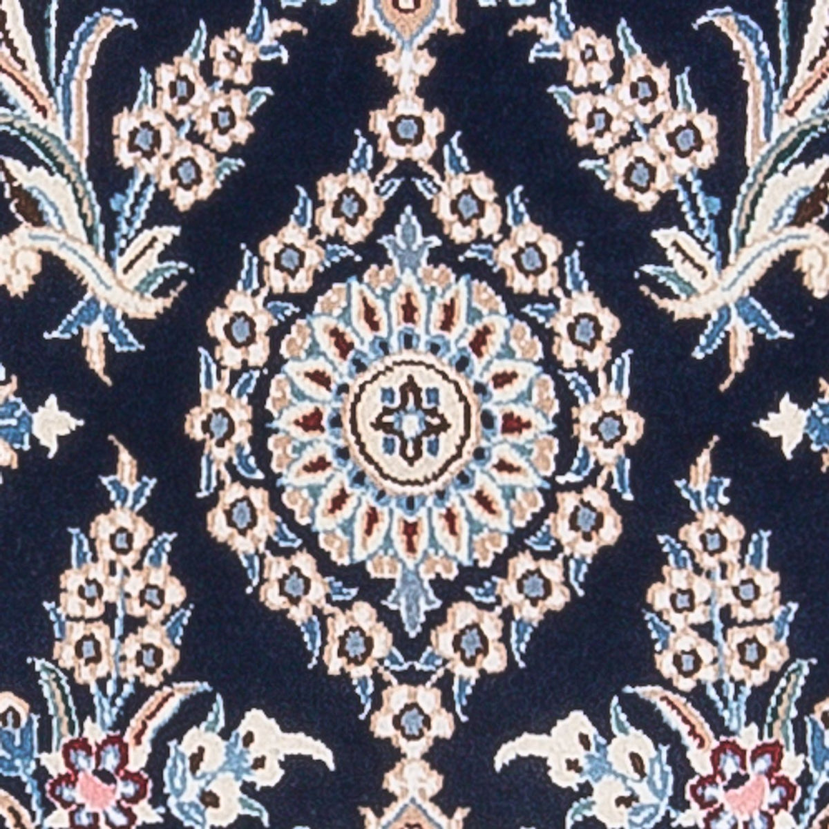 Alfombra Persa - Nain - Prima - 112 x 57 cm - azul oscuro