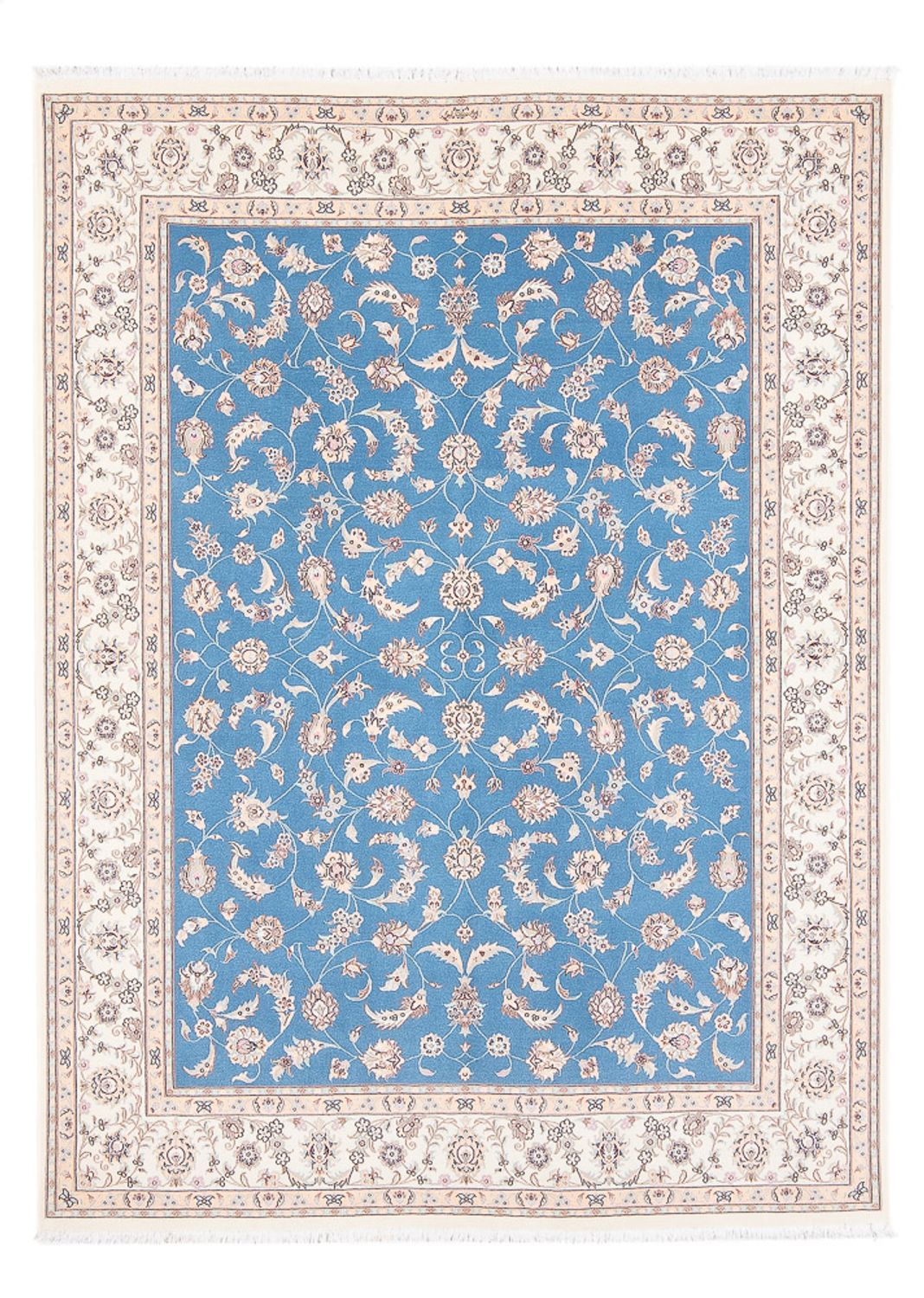 Alfombra Persa - Nain - Prima - 210 x 151 cm - azul