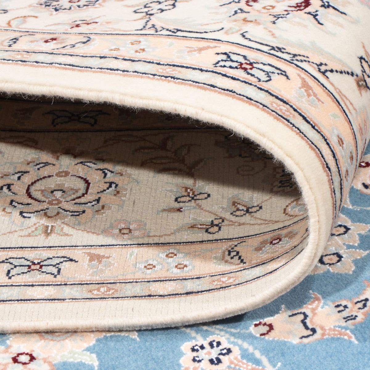 Alfombra Persa - Nain - Prima - 210 x 151 cm - azul