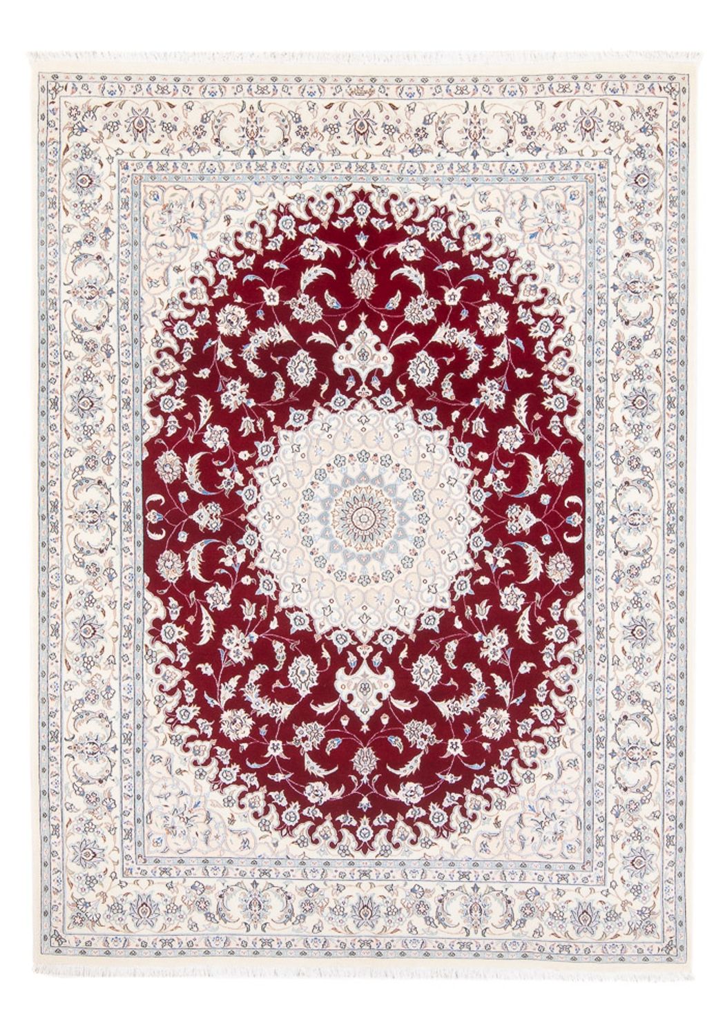 Alfombra Persa - Nain - Prima - 206 x 151 cm - rojo