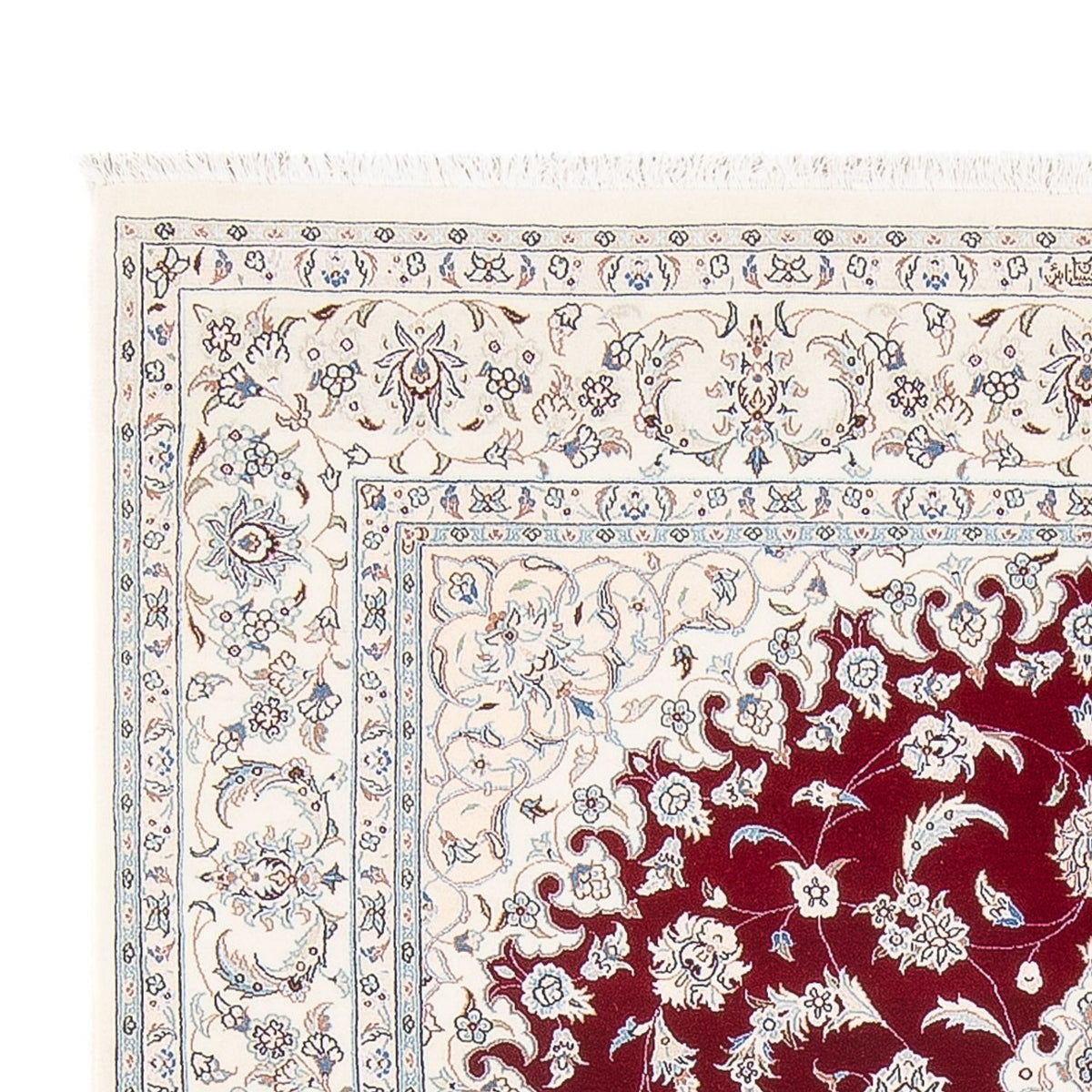 Alfombra Persa - Nain - Prima - 206 x 151 cm - rojo