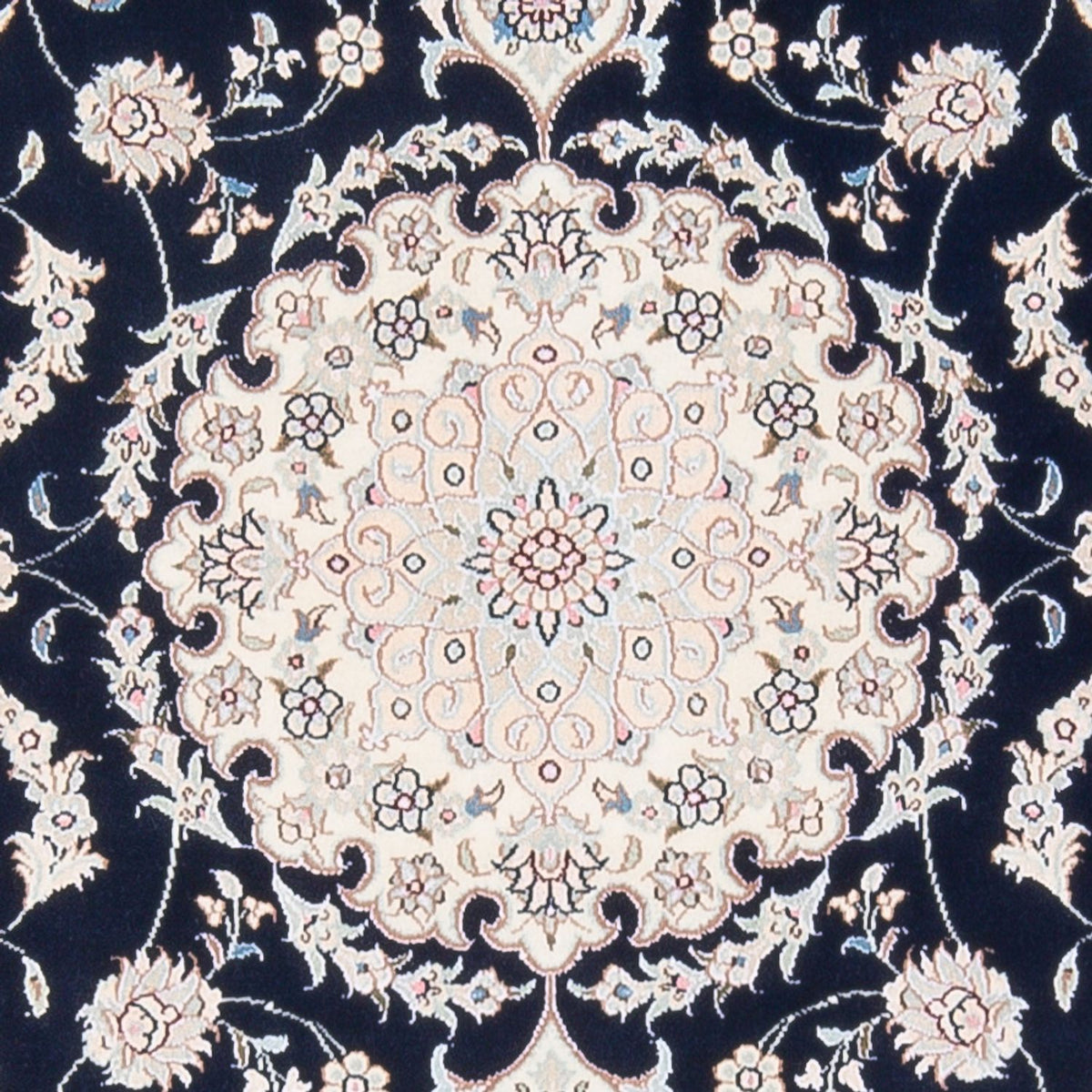 Alfombra Persa - Nain - Prima - 160 x 110 cm - azul oscuro