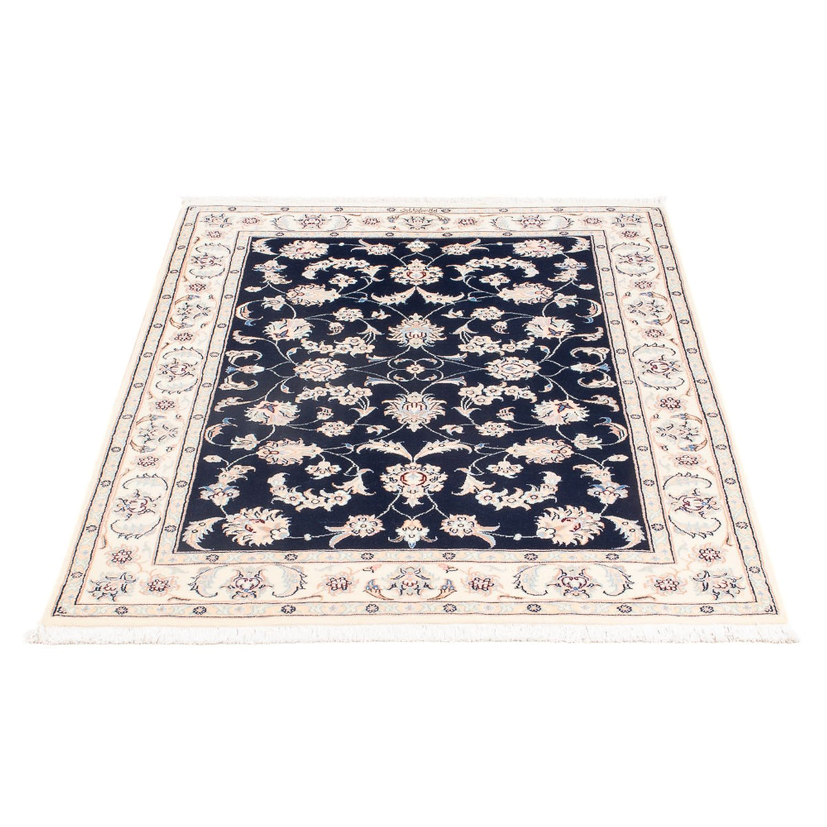Alfombra Persa - Nain - Prima - 120 x 81 cm - azul oscuro