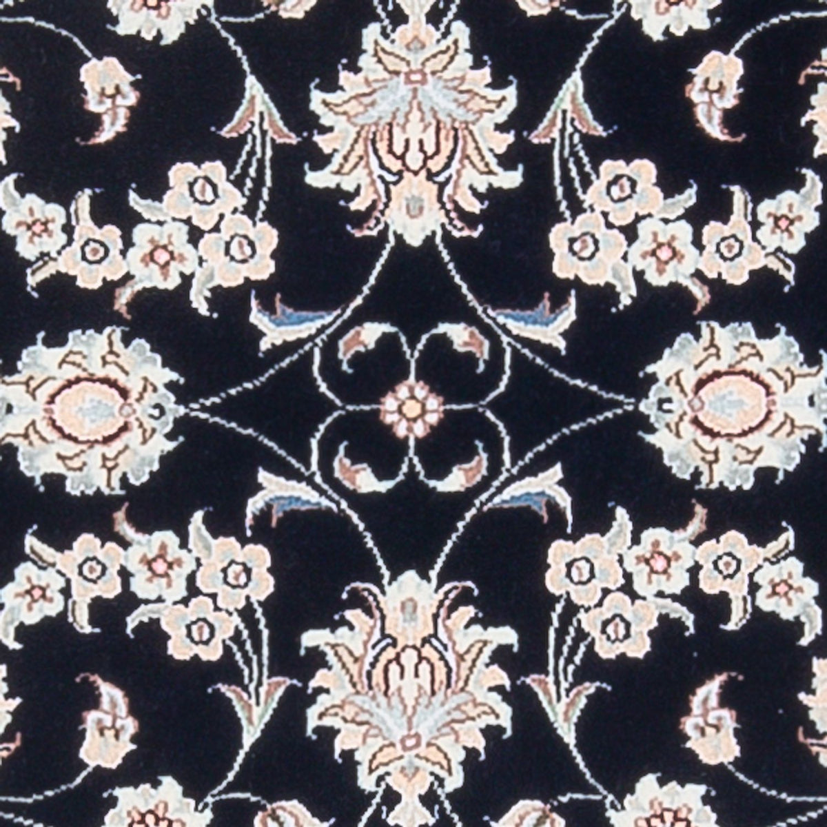 Alfombra Persa - Nain - Prima - 123 x 81 cm - azul oscuro