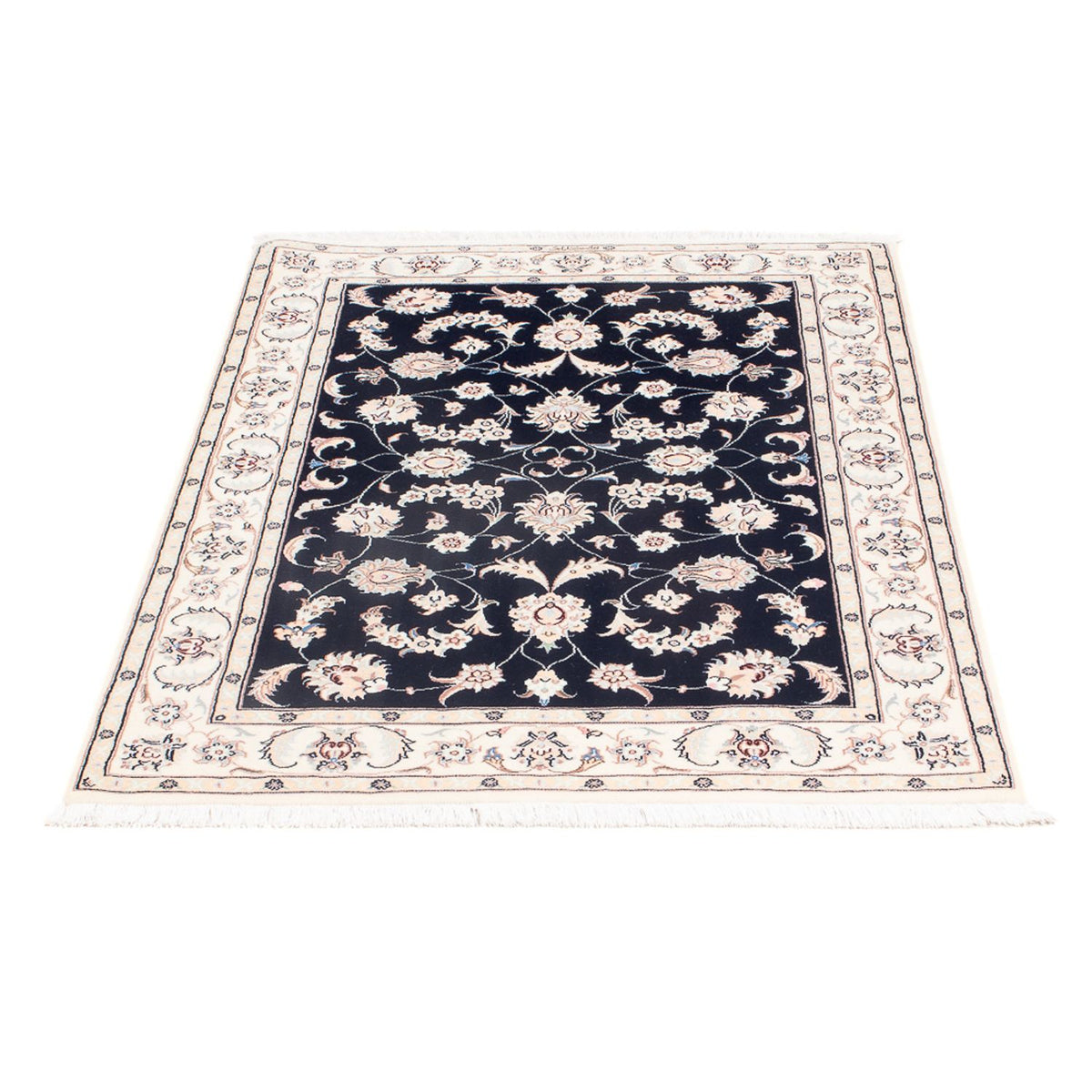Alfombra Persa - Nain - Prima - 123 x 81 cm - azul oscuro