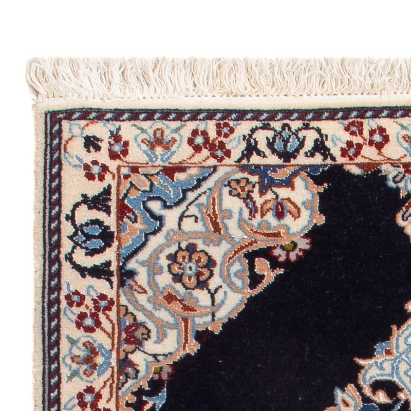 Alfombra Persa - Nain - Prima - 75 x 50 cm - azul oscuro