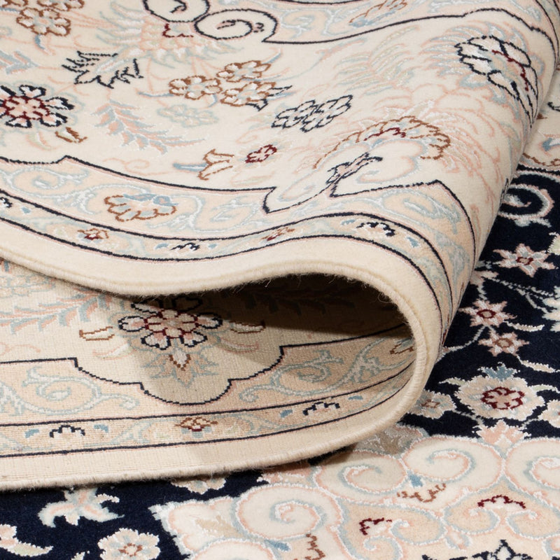 Alfombra persa - Nain - 263 x 245 cm - azul oscuro