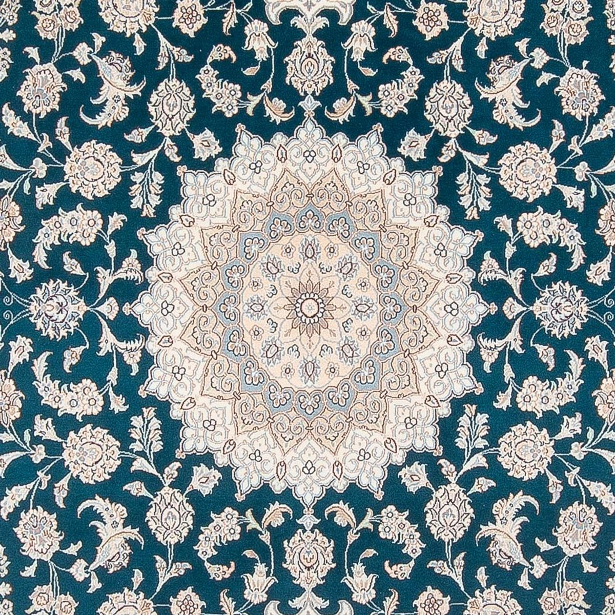 Alfombra persa - Nain - 300 x 200 cm - verde