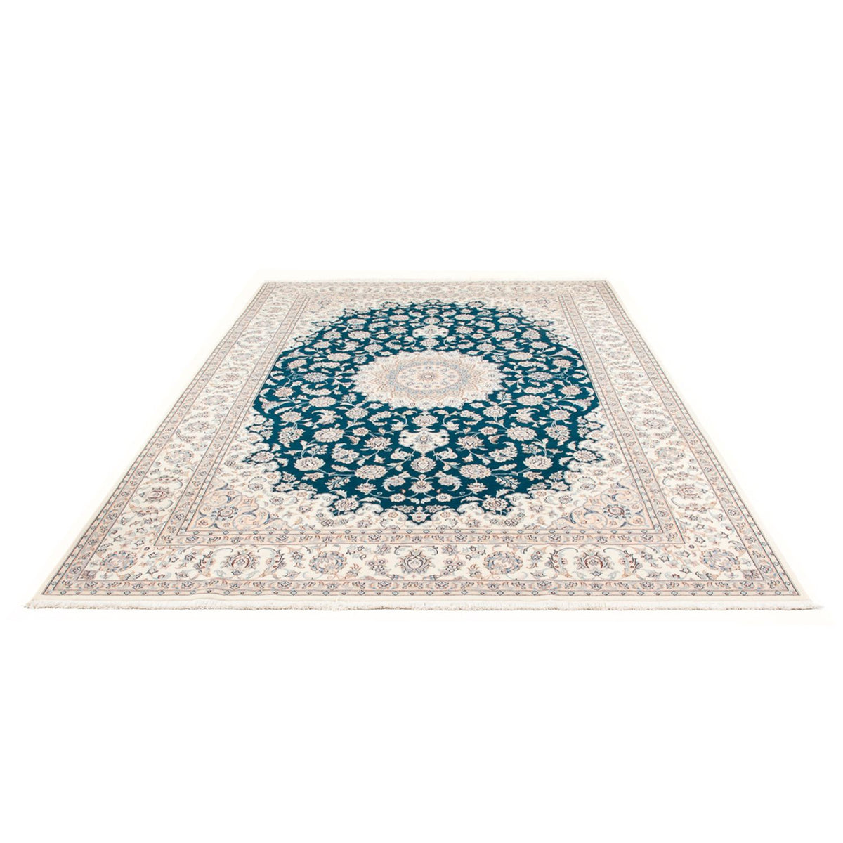 Alfombra persa - Nain - 300 x 200 cm - verde