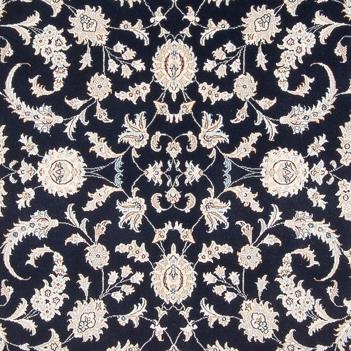 Alfombra persa - Nain - 291 x 200 cm - azul oscuro