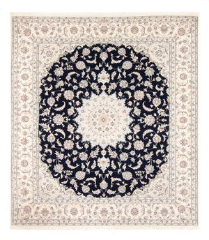 Alfombra persa - Nain - 261 x 223 cm - azul oscuro