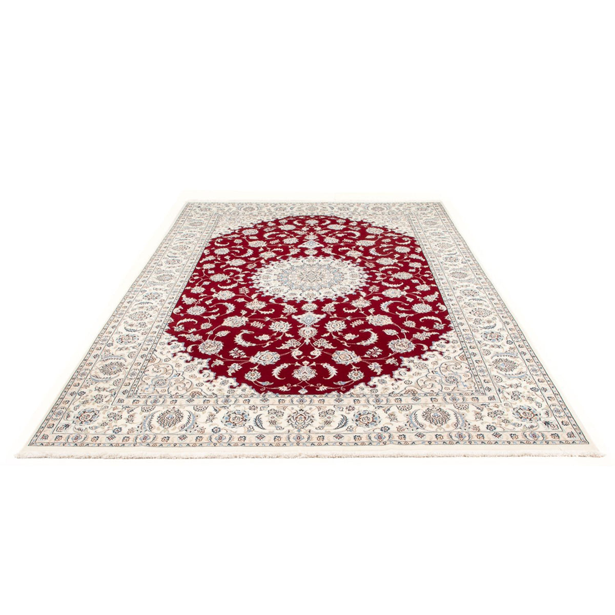 Alfombra persa - Nain - 298 x 196 cm - rojo