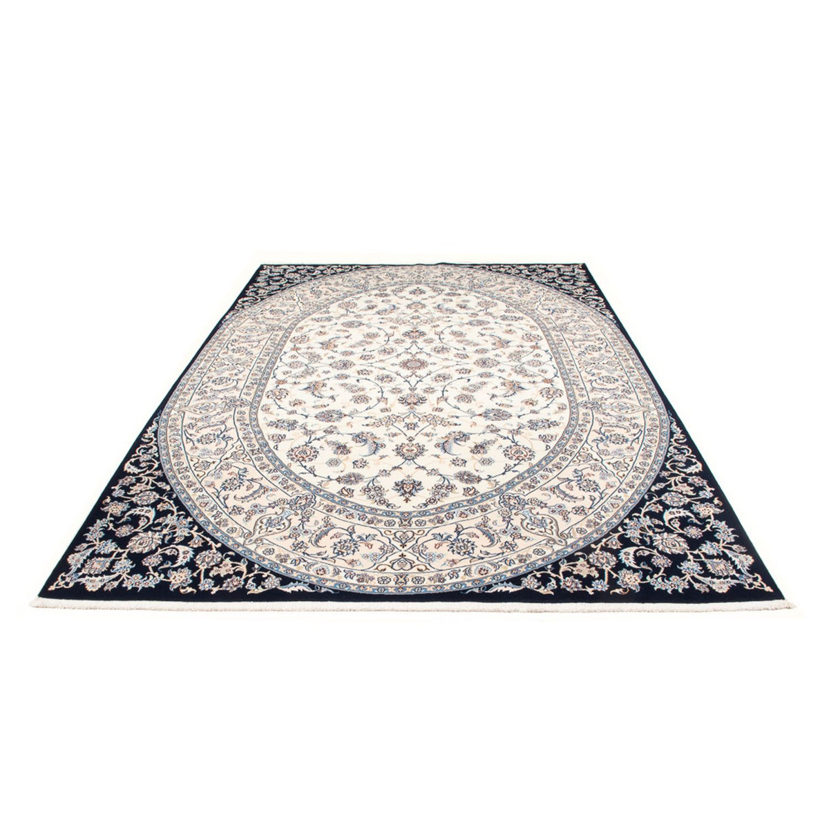 Alfombra persa - Nain - 315 x 198 cm - crema