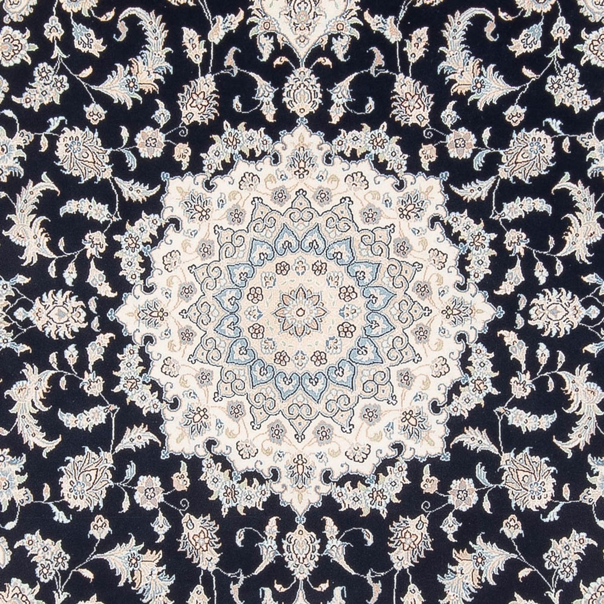 Alfombra Persa - Nain - Prima - 303 x 200 cm - azul oscuro