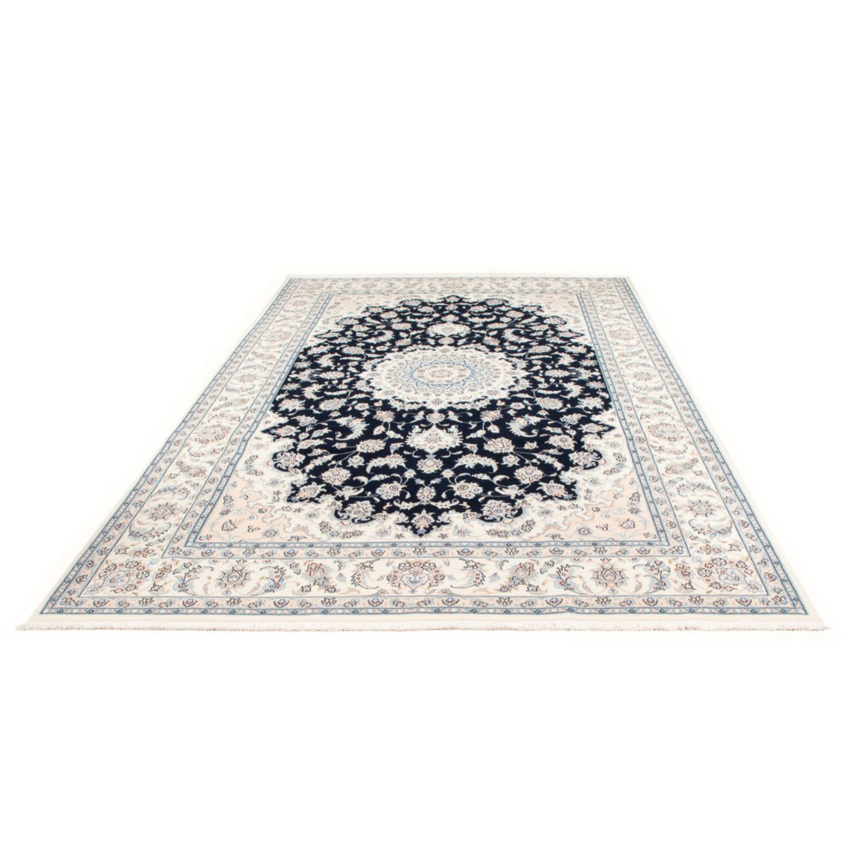 Alfombra Persa - Nain - Prima - 303 x 200 cm - azul oscuro