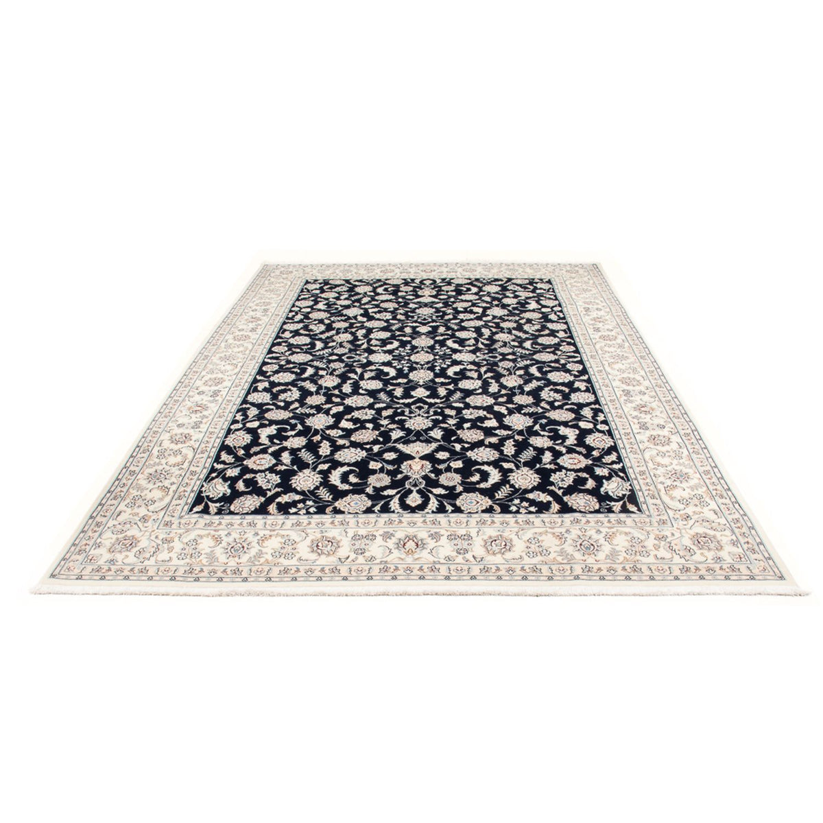 Alfombra Persa - Nain - Prima - 298 x 198 cm - azul oscuro