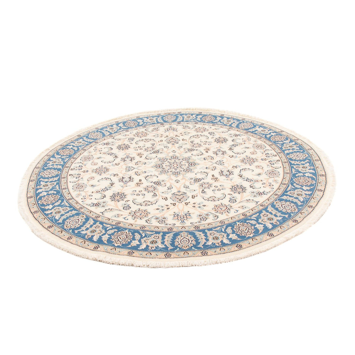 Alfombra Persa - Nain - Prima redondo - 150 x 150 cm - crema