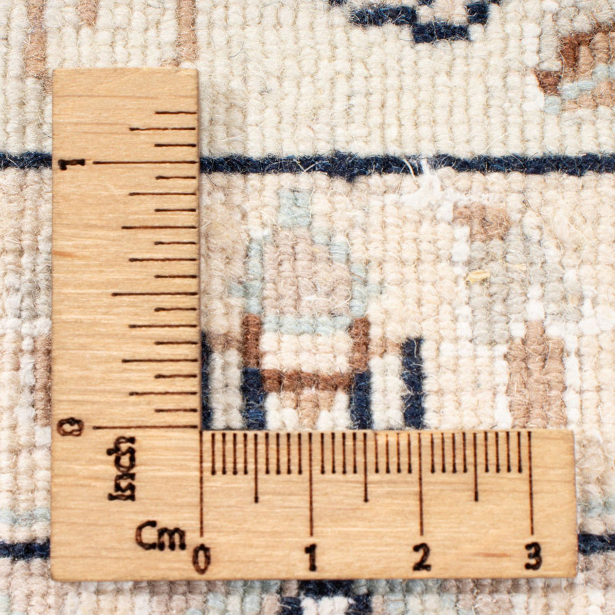 Alfombra Persa - Nain - Real - 196 x 147 cm - azul oscuro