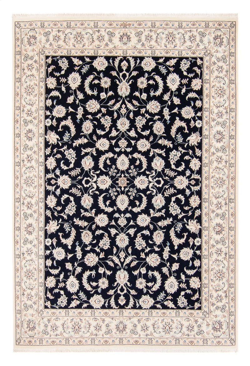 Alfombra persa - Nain - 235 x 172 cm - azul oscuro