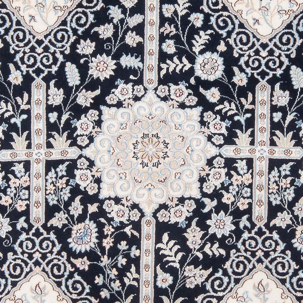 Alfombra Persa - Nain - Prima - 205 x 153 cm - azul oscuro