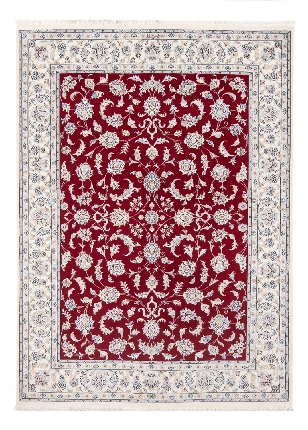 Alfombra Persa - Nain - Prima - 198 x 149 cm - rojo