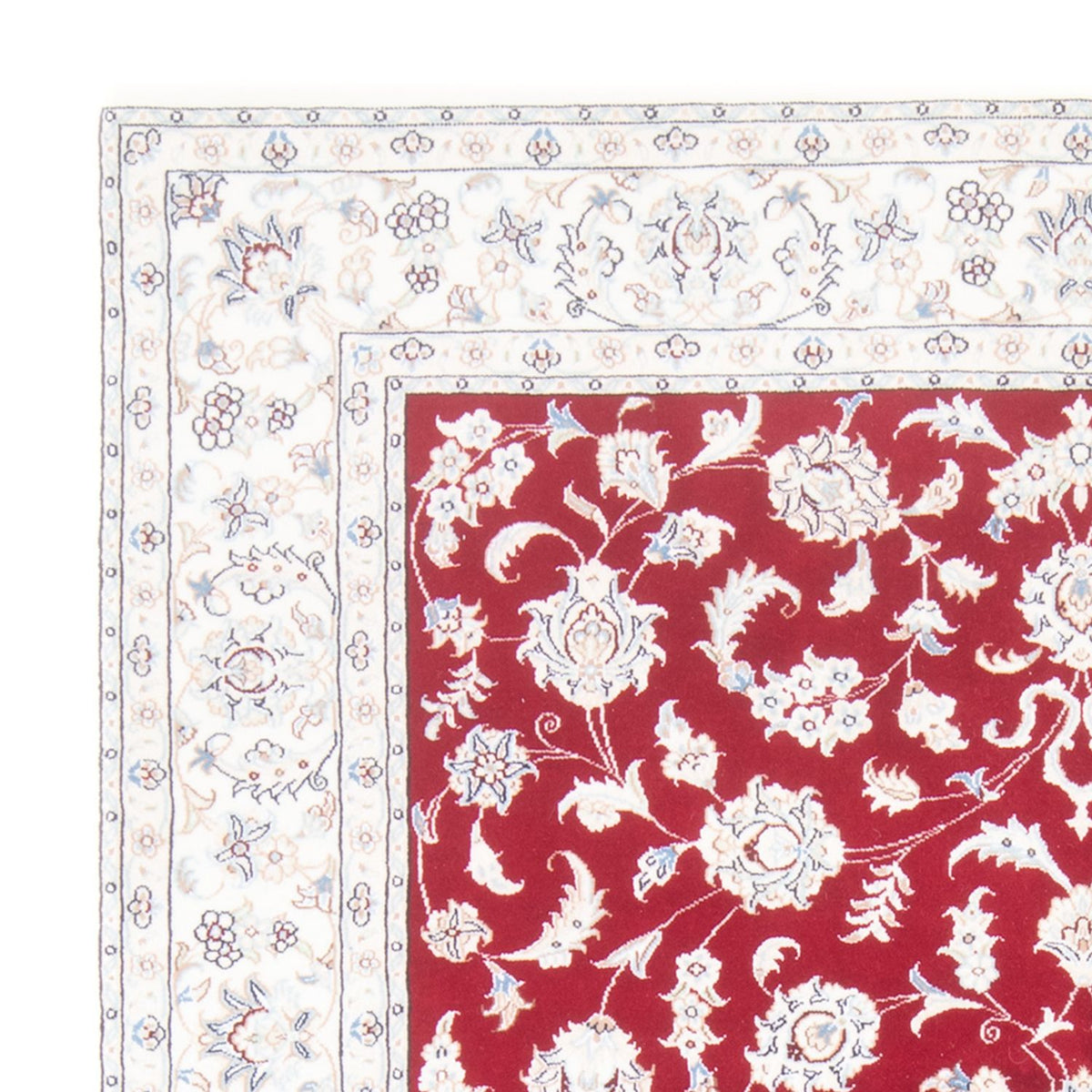 Alfombra Persa - Nain - Real - 207 x 148 cm - rojo