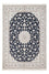 Alfombra Persa - Nain - Prima - 203 x 147 cm - azul oscuro