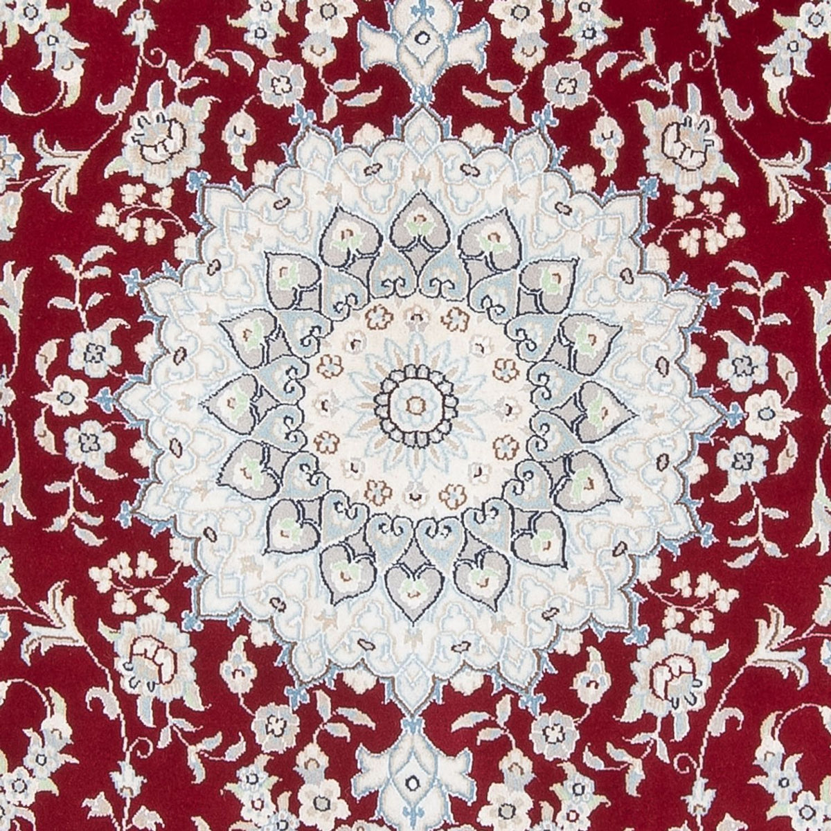 Alfombra Persa - Nain - Prima - 200 x 146 cm - rojo