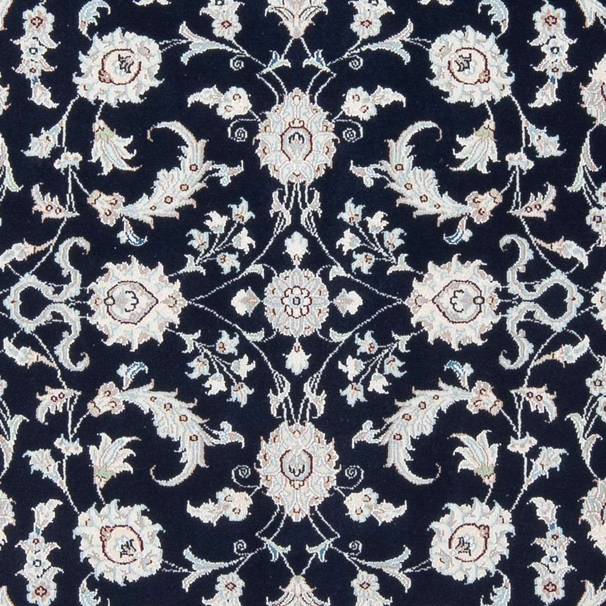 Alfombra Persa - Nain - Prima - 200 x 147 cm - azul oscuro