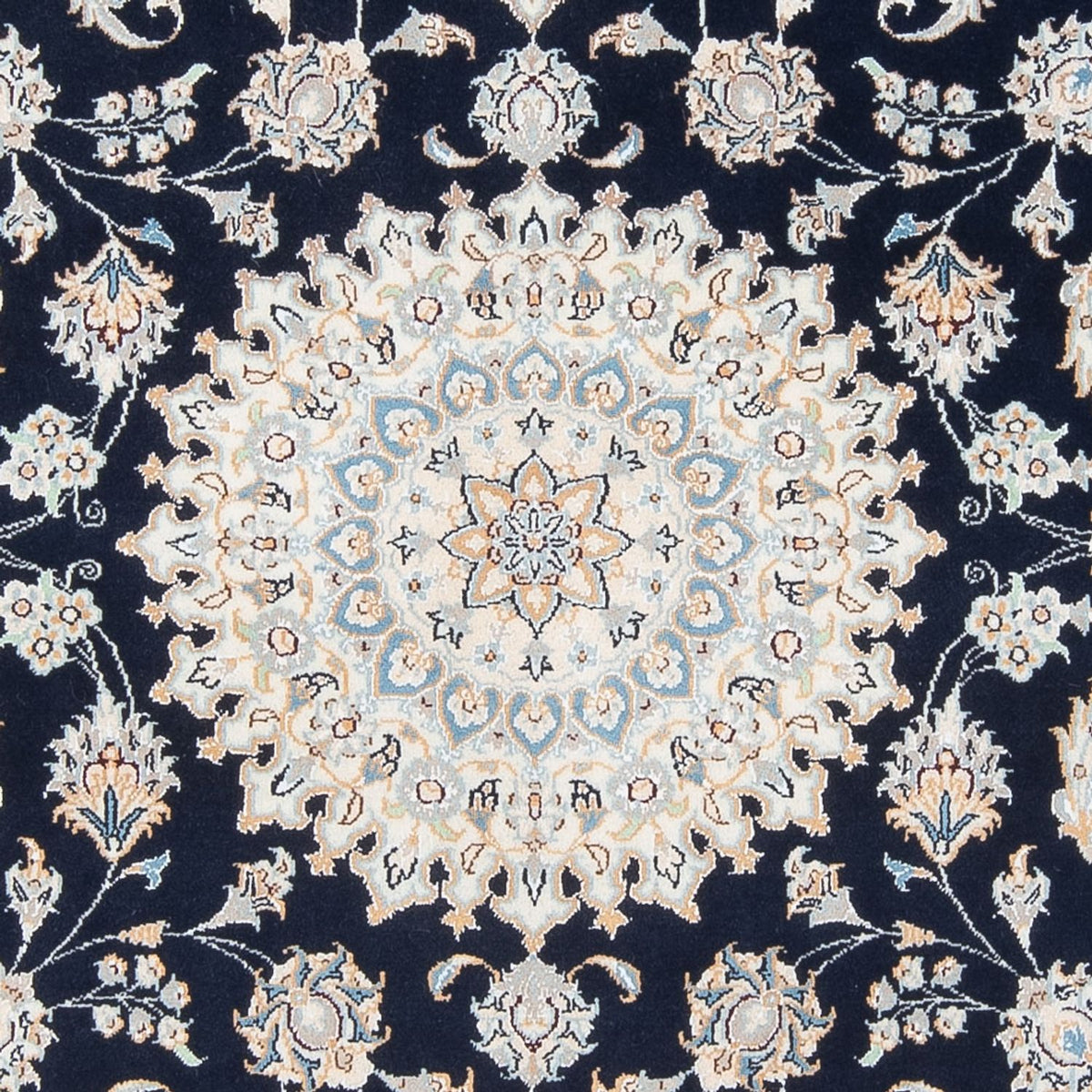 Alfombra Persa - Nain - Prima - 202 x 151 cm - azul oscuro