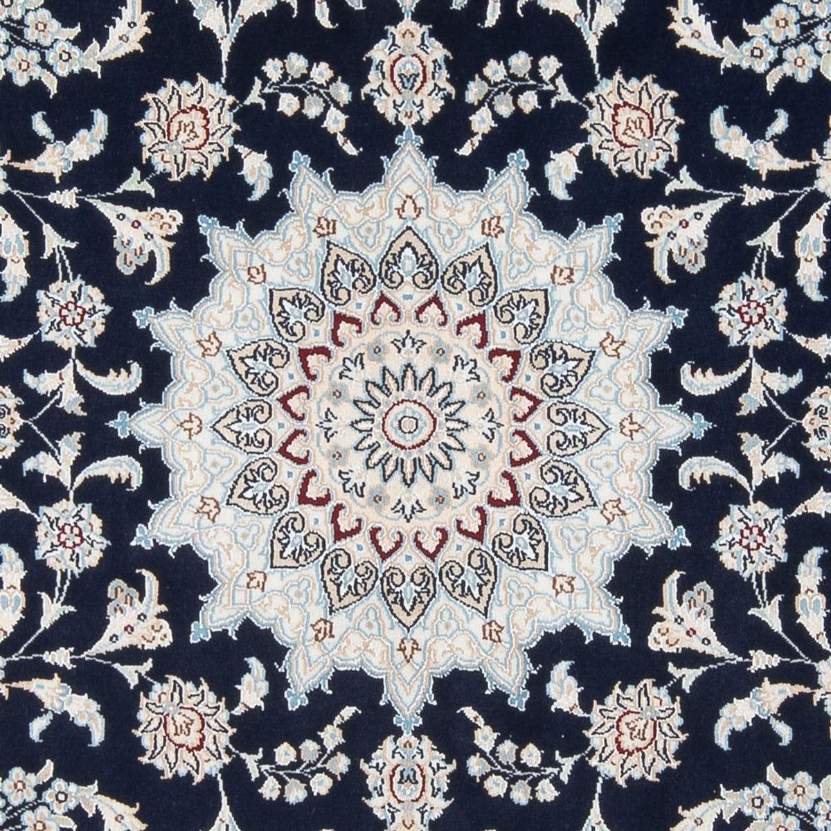 Alfombra Persa - Nain - Prima - 207 x 149 cm - azul oscuro