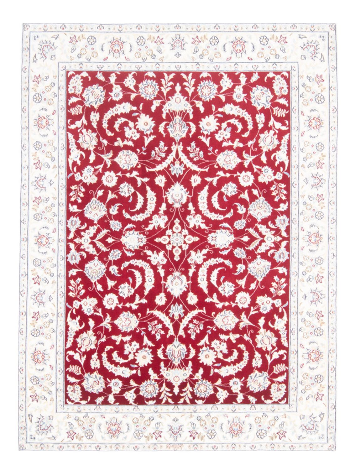 Alfombra Persa - Nain - Real - 200 x 150 cm - rojo