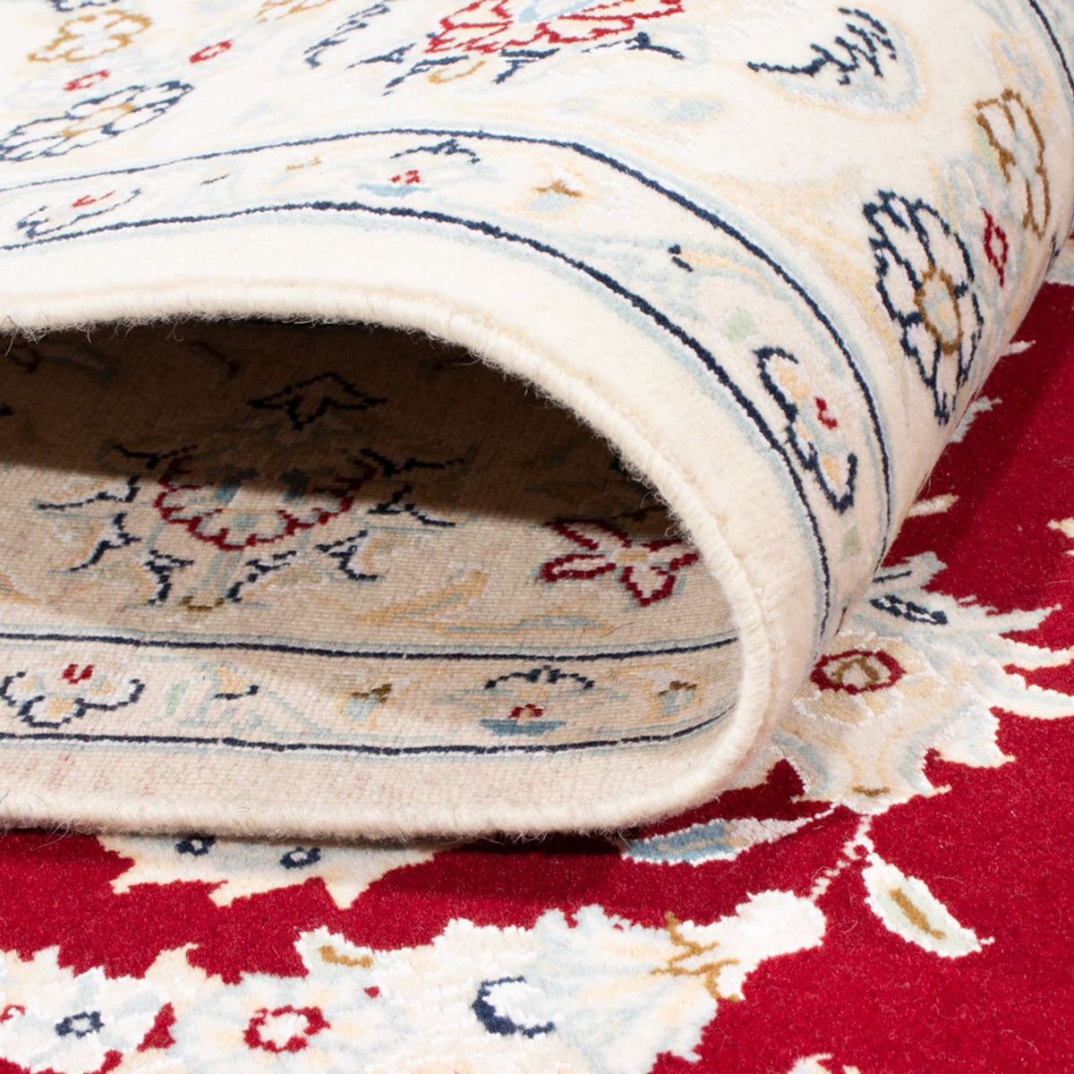 Alfombra Persa - Nain - Real - 200 x 150 cm - rojo