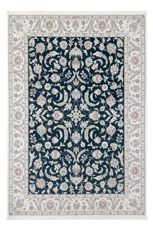Alfombra Persa - Nain - Prima - 210 x 148 cm - azul oscuro