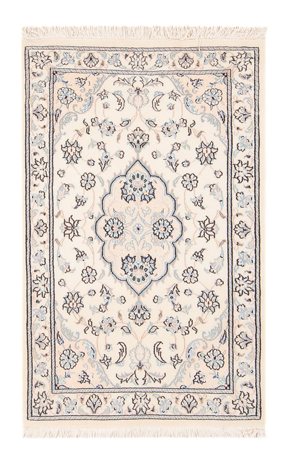 Alfombra persa - Nain - 95 x 55 cm - crema