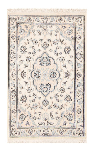 Alfombra persa - Nain - 95 x 55 cm - crema