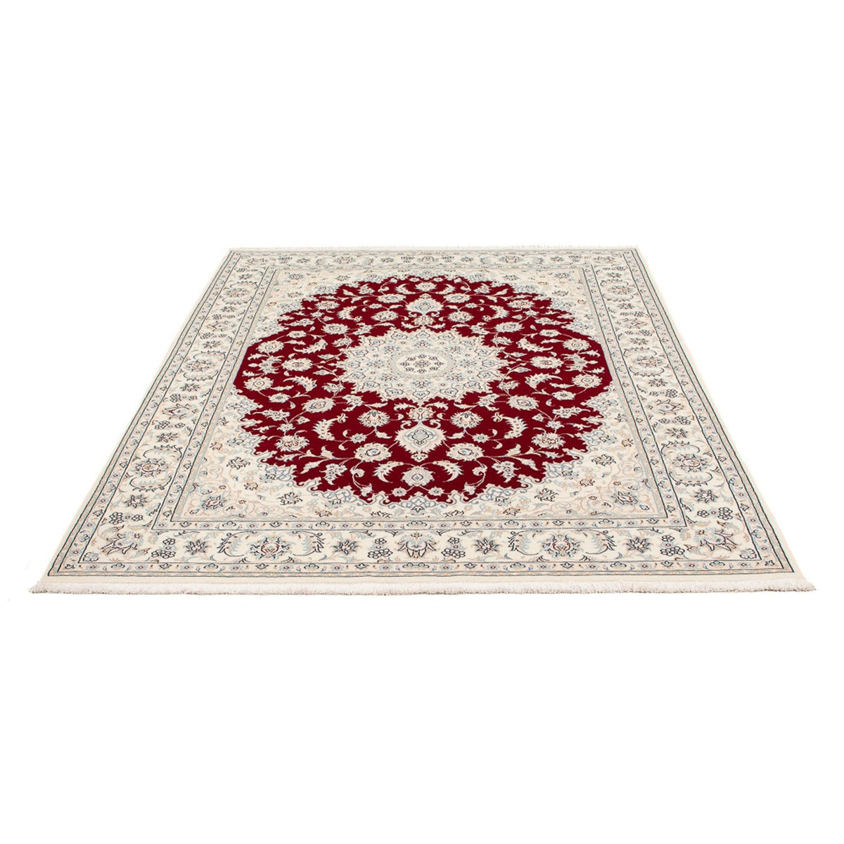Alfombra Persa - Nain - Prima - 206 x 147 cm - rojo